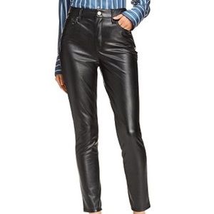 Aqua Faux Leather Skinny Pant
